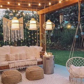 Immax 08256L - Lampadario a sospensione con filo PINCHOS 1xE27/40W/230V diametro 40 cm bambù