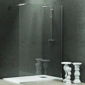 Parete doccia walkin 80 cm cristallo trasparente | KW1000 - KAMALU