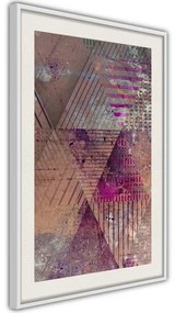 Poster  Pink Patchwork II  Cornice Quadri Cornice nera, Larghezza x Altezza Home decor 30x45