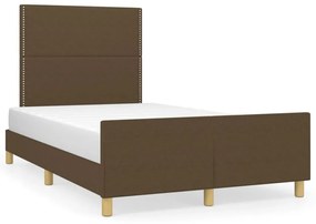 Giroletto Senza Materasso Marrone Scuro 80x200 Cm İn Tessuto /