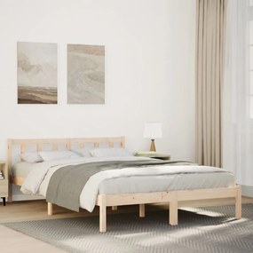 Letto Extra Lungo Senza Materasso 160x210 Cm İn Legno Di Pino /