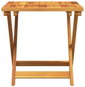 Tavolo da giardino pieghevole 50x50x50 cm legno massello acacia