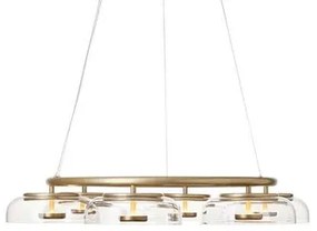 Blossi 6 Lampadario Nordic Gold/Clear - Nuura