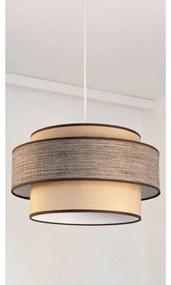 Lampadario a sospensione con filo GRACE 1xE27/60W/230V diametro 40 cm beige/marrone