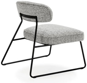 Poltrona bianca e nera Elon – Marckeric