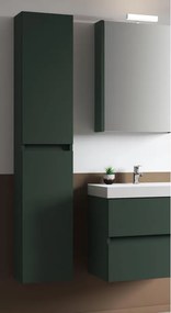 Colonna per mobile bagno Kora 2 ante P 27 x L 30 x H 160 cm laccato opaco verde foresta