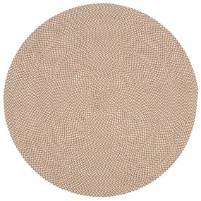 Kave Home - Tappeto rotondo Rodhe 100% PET beige Ã˜ 150 cm
