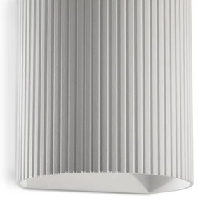 FARO 40526 - Applique SOLE 1xGU10/8W/230V bianco ondulato arrotondato