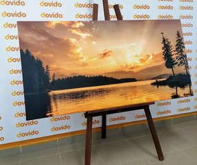 Quadro su tela – Riflesso del lago di montagna