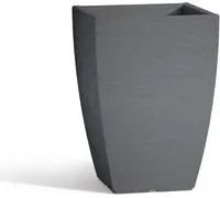 Vaso Aloe In Resina Quadrato Grigio H40 27X27Cm