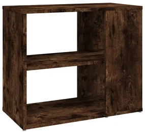 Mobiletto laterale rovere fumo 60x30x50 cm in legno multistrato