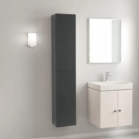 Colonna bagno sospesa 160 h cm reversibile GIGLIO finitura Grafite Opaco