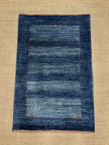 Loribaft Tappeto 60 x 90 Blu (Iran) Annodato A Mano