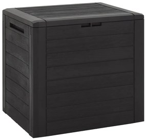 Baule Da Giardino Marrone 58,5x46x55 Cm İn Polipropilene /