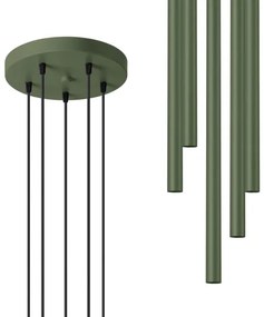 Sollux SL.1522 - Lampadario a sospensione con filo PASTELO 5xG9/8W/230V verde