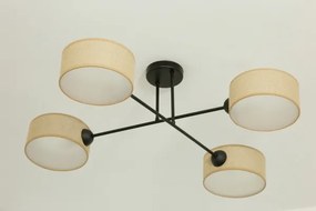 Brilagi - Plafoniera VIRGO 4xE14/40W/230V beige/nera