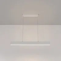 Lampadario A Sospensione Moderno Step Metallo Bianco Led Integrato 23W Calda