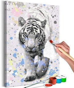 Quadro fai da te  White Tiger  Larghezza x Altezza Home decor 40x60