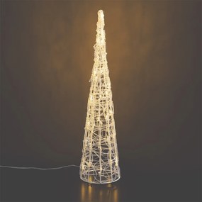 Albero di Natale trasparente 60 cm incl. LED IP44 - Coni