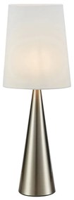 Lampada da tavolo in bianco e argento (altezza 64 cm) Conus - Markslöjd