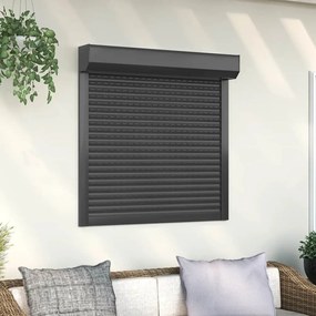 Tapparella Avvolgibile İn Alluminio 100x100 Cm Antracite /