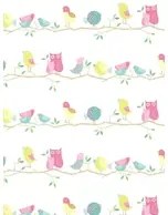 Harlequin Tapete What A Hoot - Pink Aqua Apple
