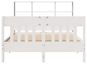 Giroletto senza materasso bianco 160x200 cm legno massello pino
