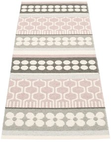 Passatoia da interno/esterno rosa chiaro/grigia 70x180 cm Asta Pale Rose – Pappelina