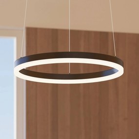 Lampada LED a sospensione Arcchio Albiona, nero, 1 anello, Ø 40 cm