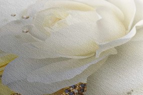 Stampa su tela – Rose di lusso con astrazione