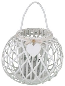 GISELE - lanterna in vimini tondo 20 x 40 cm