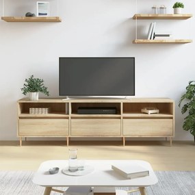 Mobile Porta Tv Rovere Sonoma 150x30x44,5 Cm Legno Multistrato /