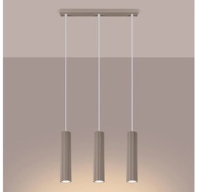 Brilagi - Lampadario a sospensione con filo CRESTO 3xGU10/10W/230V taupe