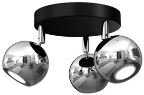 Luce Spot COMET 3xGU10/8W/230V nero/cromo lucido