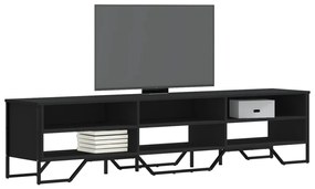 Mobile Porta Tv Nero 180x34x41 Cm İn Legno Multistrato /