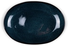 Piatto nero/blu in gres Gastro Dark Blue/Black – Bitz