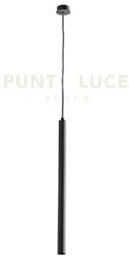 Sospensione tube h.60cm d.3cm nero led 3000k 365lm 5w