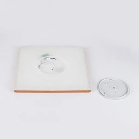 Brilagi - Plafoniera LED Ultra Slim per bagno, 24W/230V, 42x42 cm, oro rosa, IP54