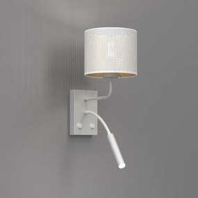 Applique LOFT SHADE 1xE27/60W+1xG9/8W/230V bianco/oro