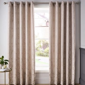 Tende damascate beige in set di 2 pezzi 229x229 cm Damask Jacquard - Catherine Lansfield