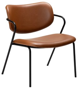 Poltrona in similpelle marrone cognac Zed - DAN-FORM Denmark