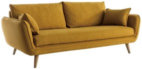 Divano scandinavo 3 posti giallo cumino CREEP