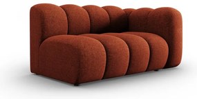 Divano componibile color mattone (con penisola a destra) Lupine – Micadoni Home