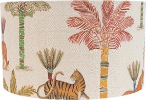 Paralume in tessuto multicolore con stampa animalier 35/35/20