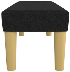 Panca nera 100x30x30 cm in tessuto