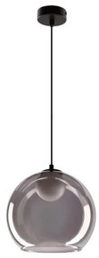 Lampadario a sospensione su cavo BRIN 1xG9/15W/230V nero fumé