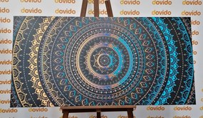 Stampa su tela – Mandala con motivo solare