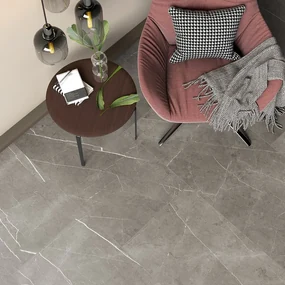 SPC da incollare per pavimento e rivestimento Magalan grigio Sp 3 mm CERAMIN 3.7 m²