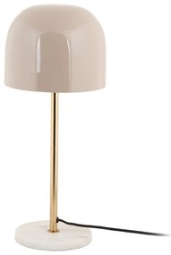 Lampada da tavolo color crema con paralume in metallo (altezza 50 cm) Manta - Leitmotiv