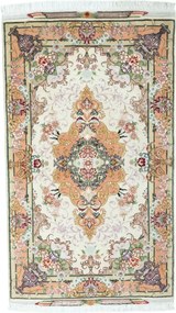 Tabriz Tappeto 80x130 Beige (Iran) Annodato A Mano